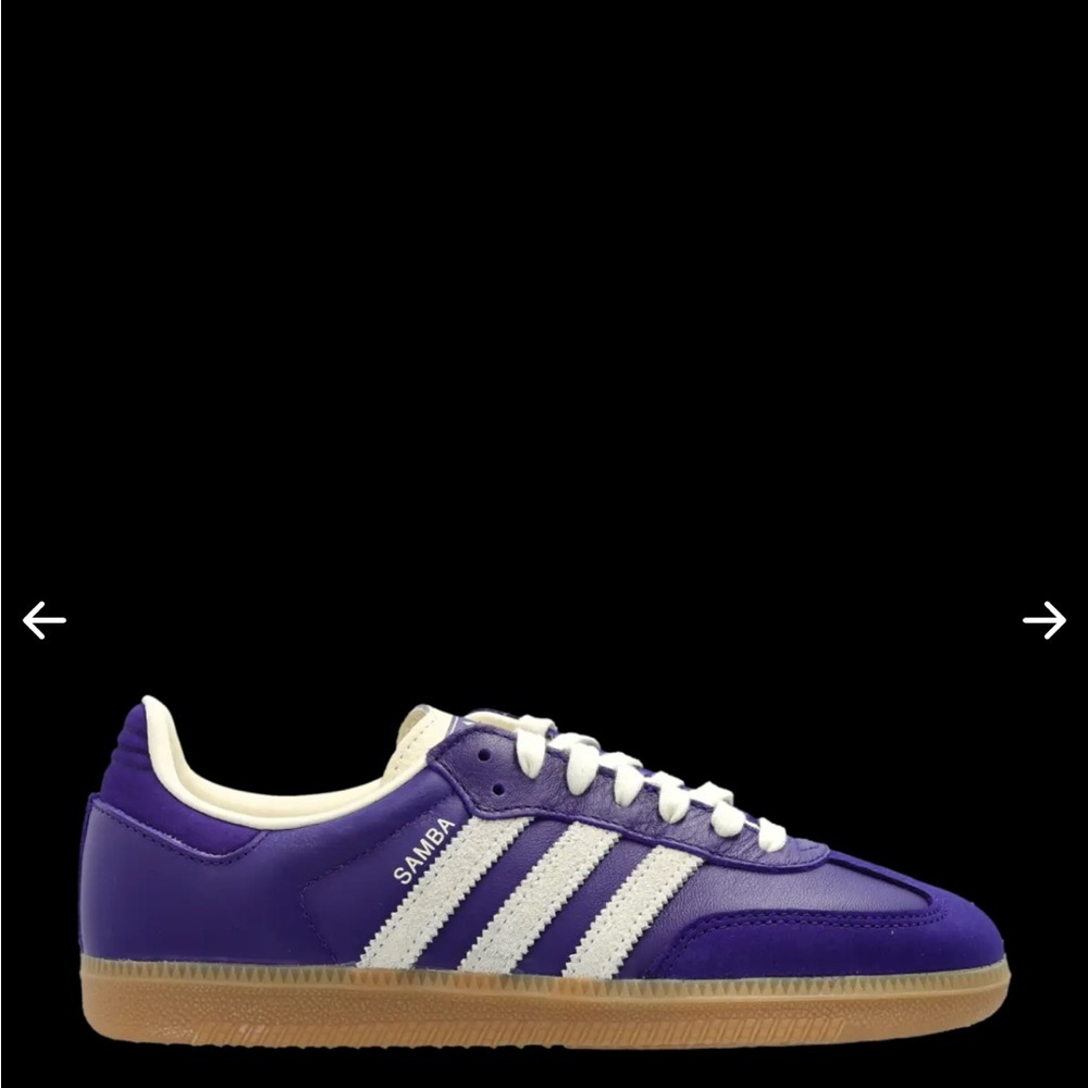 Adidas Samba Purple & White Women Sz 9 /7.5 Men NWB - Picture 7 of 14